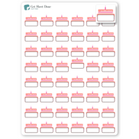 Birthday Planner Stickers / Appointments Reminder Stickers/ DIY Calendar Stickers / Write In  / Bullet Journaling / Bujo / Essential Productivity Stickers