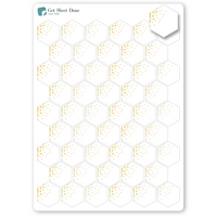 Foiled Hexagon Stickers