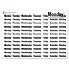 Foiled Week Stickers - Font A