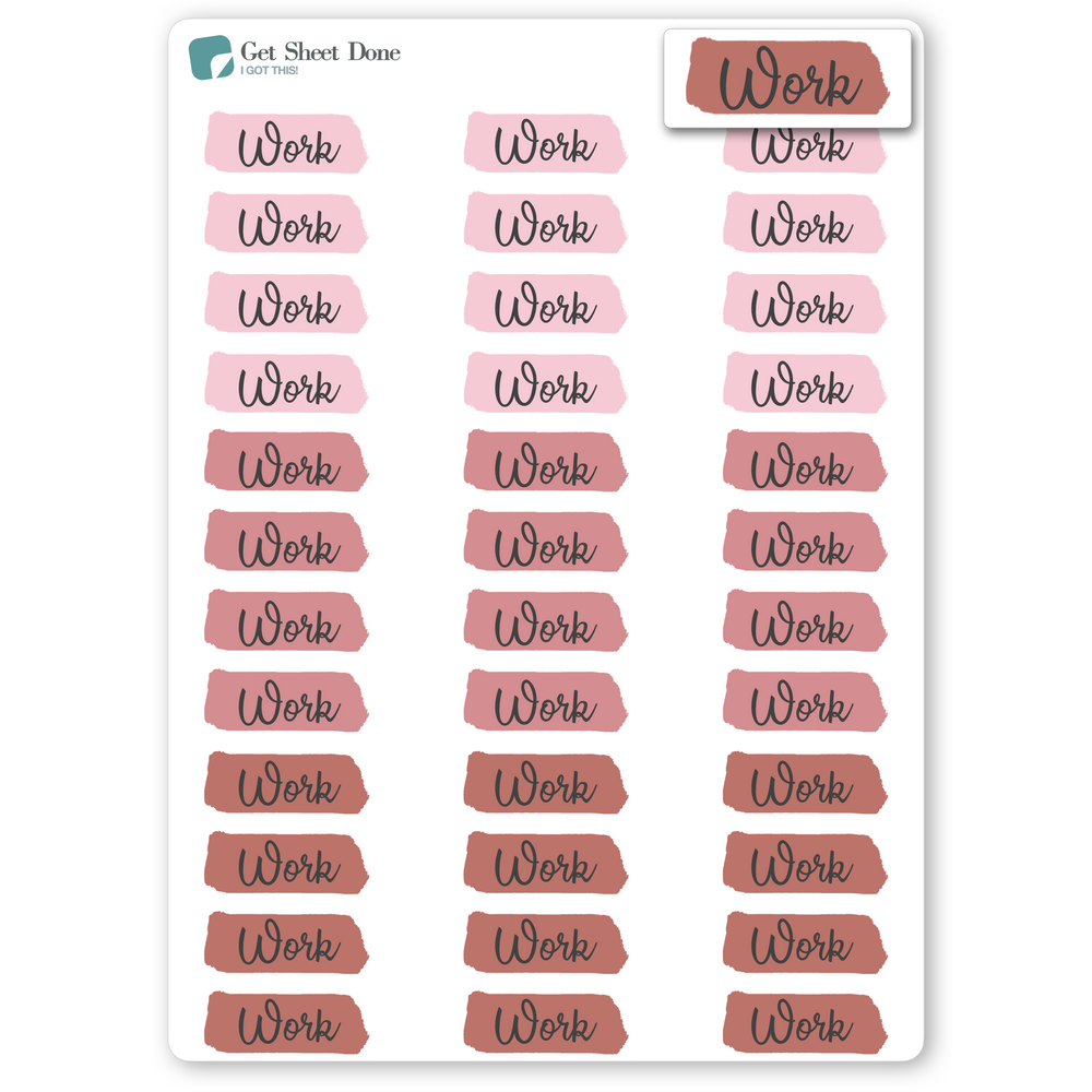 Work Planner Stickers – Get Sheet Done