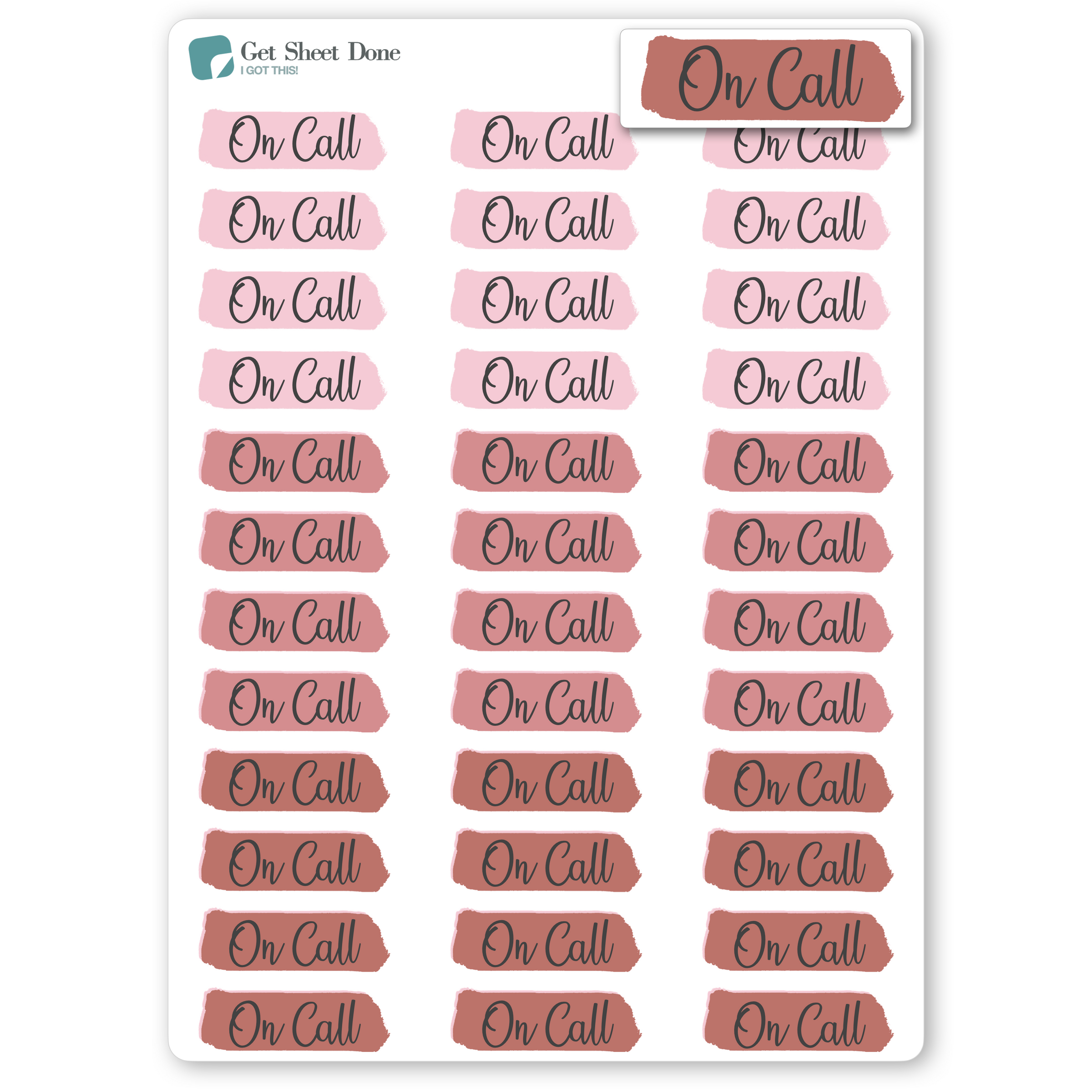 Highlight No Work Script Stickers - Bullet Journal Stickers – Get