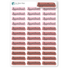 Highlight Appointment Planner Stickers / Appointments Reminder Stickers / Script Text  / Work Stickers / Bullet Journaling / Bujo / Essential Productivity Stickers