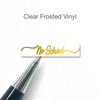 No School Foiled Script Stickers