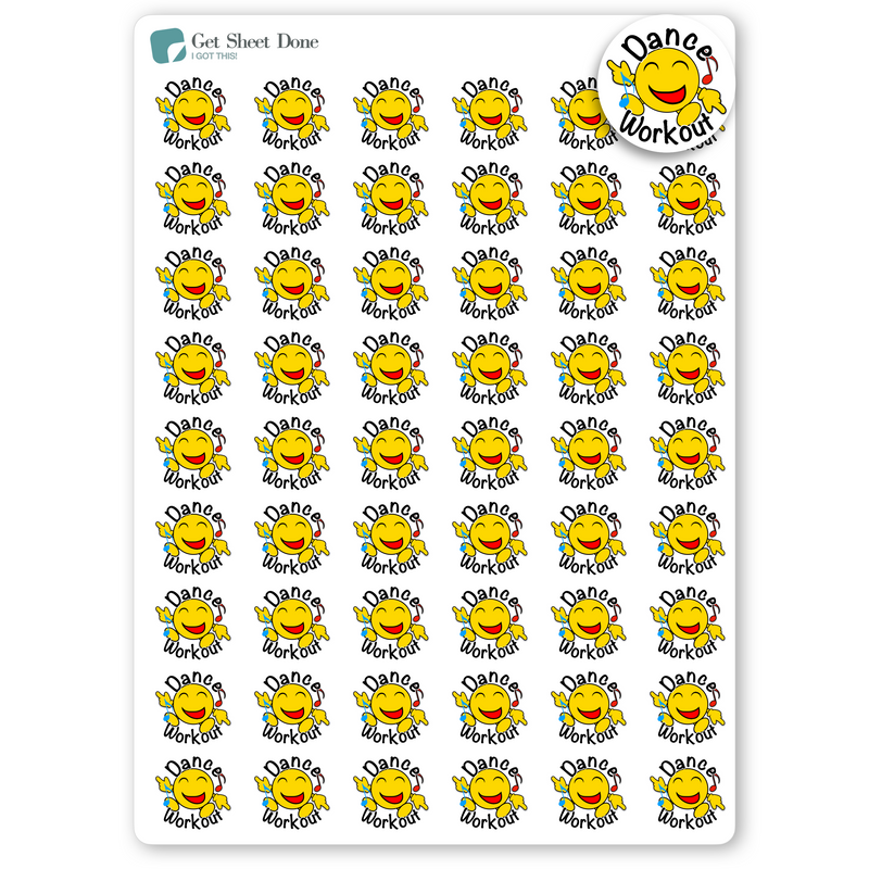 Dance Workout Planner Stickers