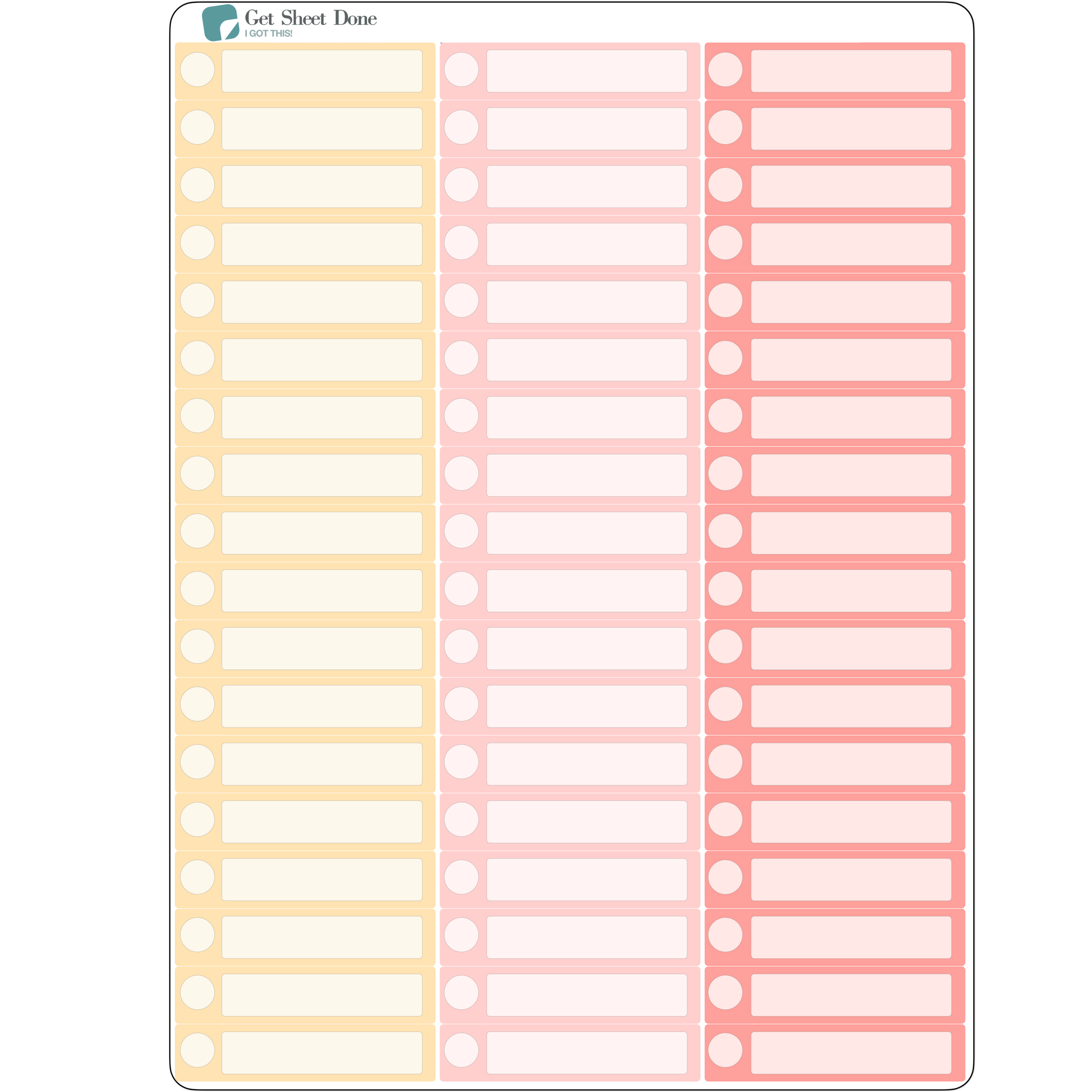 Check List  Functional Box Planner Stickers / Chore Reminder Stickers/ DIY Calendar Stickers / Write In  / Bullet Journaling / Bujo / Essential Productivity Stickers