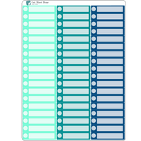 Check List  Functional Box Planner Stickers / Chore Reminder Stickers/ DIY Calendar Stickers / Write In  / Bullet Journaling / Bujo / Essential Productivity Stickers